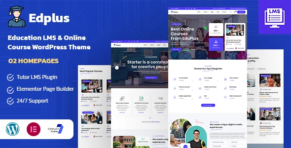 Edplus - Education & Online Course WordPress Theme