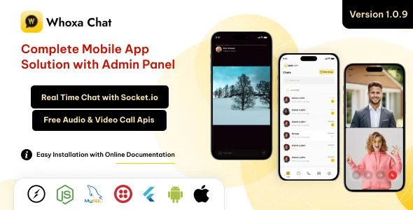 Whoxa App - Whatsapp Clone App, Chat App iOS, Chat App Android