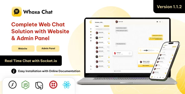 Whoxa Chat - Chat Script, Web Whatsapp Clone, Nodejs Chat Software, Chat Website, Group Chat