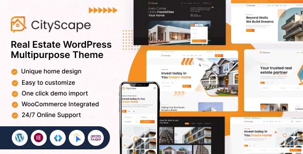 CityScape - Real Estate WordPress Theme Multipurpose