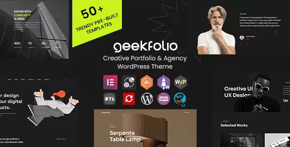 Geekfolio v1.0.9 - Elementor Creative Portfolio & Agency WordPress Theme