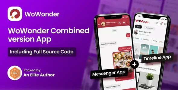 WoWonder Mobile v4.3 - The Ultimate Combined Messenger & Timeline Mobile Application