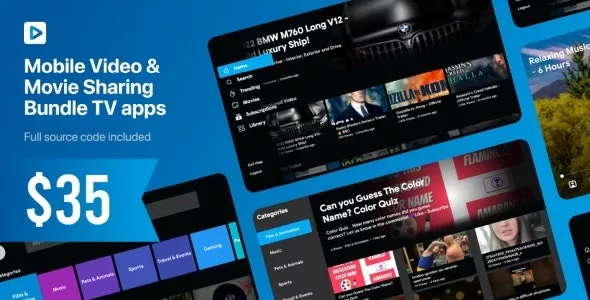 PlayTube TV - Mobile Video & Movie Sharing TV Platforms Native Application