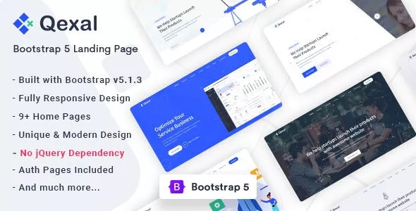 Qexal v2.0.0 - Bootstrap 5 Landing Page Template