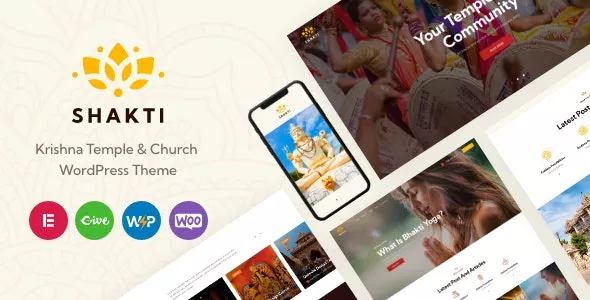Shakti v1.7.0 - Krishna Temple & Church WordPress Theme