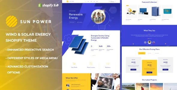 SunPower v1.0.4 - Solar Renewable Energy Theme