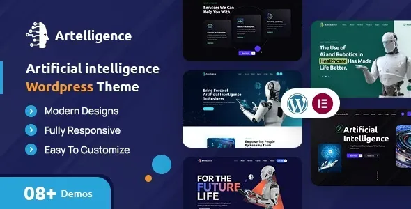 Artelligence v2.0 - AI & Robotics WordPress Theme