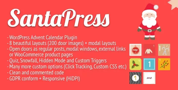 SantaPress v1.6.4 - WordPress Advent Calendar Plugin & Quiz