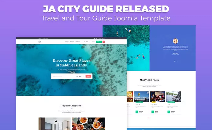 JA City Guide v1.1.1 - Creative Travel and Tour Guide Joomla Template