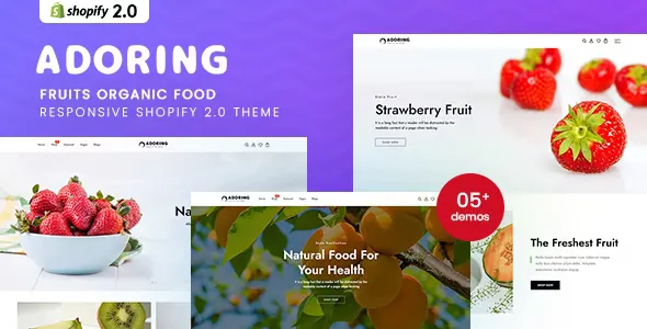 Adoring - Fruits Organic Food Responsive Shopify 2.0 Theme