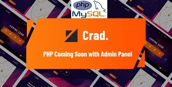 Crad v1.0.1 - PHP Coming Soon with Admin Panel