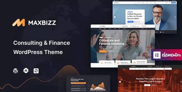 Maxbizz v1.2.1 - Consulting & Financial Elementor WordPress Theme