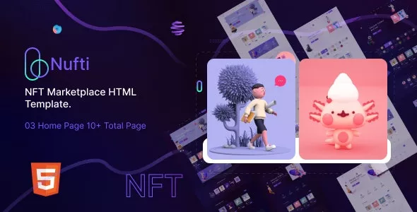Nufti - NFT Marketplace HTML Template