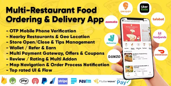 Eatggy v1.6 - Multi Restaurant Food Ordering & Delivery Application