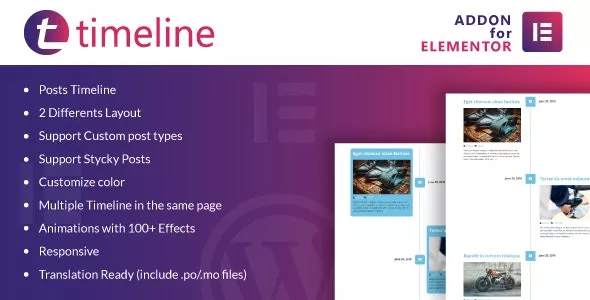 Timeline for Elementor WordPress Plugin v1.0.2