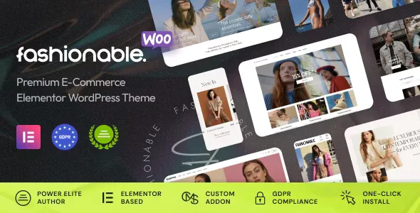 Fashionable v1.0.5 - Clothing & Apparel WooCommerce WordPress Theme