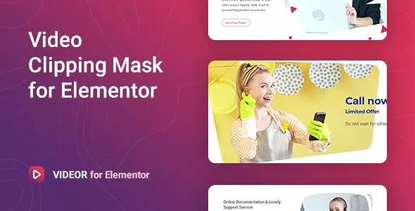 Videor v1.1.1 - Video Clipping Mask for Elementor