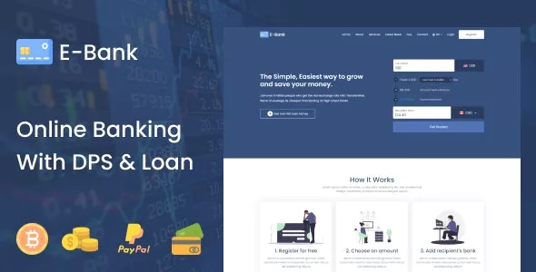 E-Bank v1.2 - Complete Online Banking System with DPS & Loan