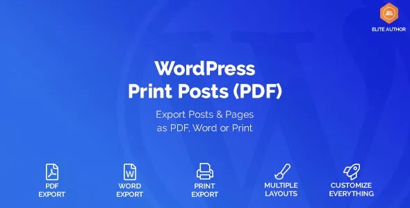 WordPress Print Posts & Pages (PDF) v1.5.8