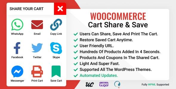 WooCommerce Cart Share and Save v3.0.2