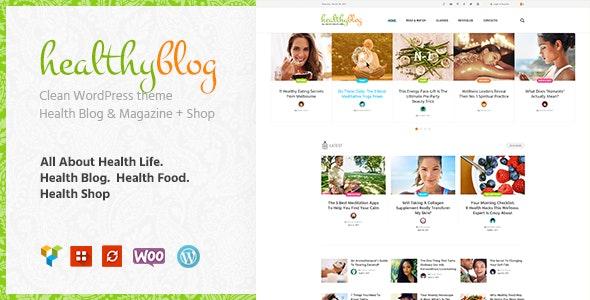 Healthy Living v1.2.6 - Blog with Online Store WordPress Theme