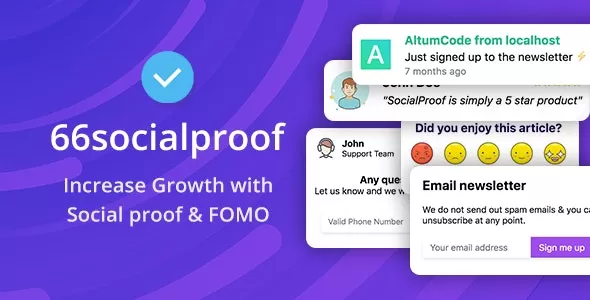 66socialproof v33.0.0 - Social Proof & FOMO Widgets Notifications (SaaS)