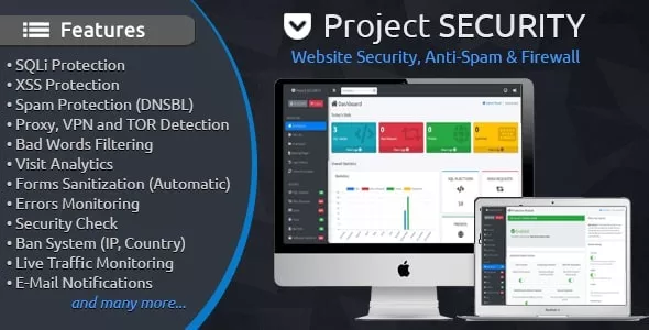 Project SECURITY v5.0.4 - Website Security, Anti-Spam & Firewall