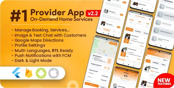 Service Provider App for On-Demand Home Services Complete Solution v3.0.0
