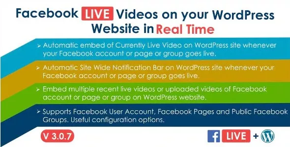Facebook Live Video Auto Embed for WordPress v3.0.7
