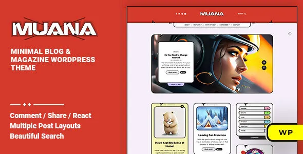 Muana v1.0.2 - Blog & Magazine WordPress Theme
