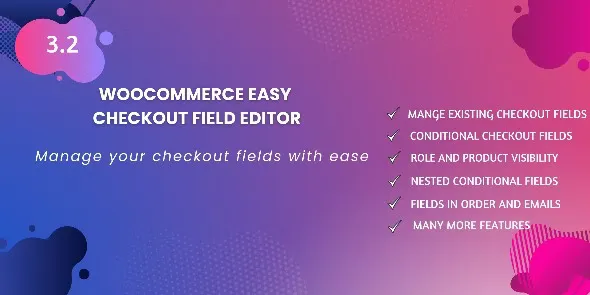 Woocommerce Easy Checkout Field Editor v3.2.15