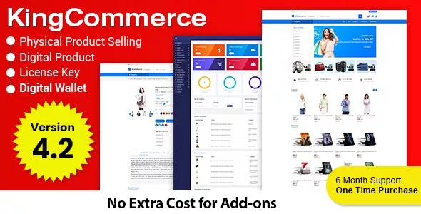 KingCommerce v4.2 - All in One Single and Multi vendor Eommerce Business Management System