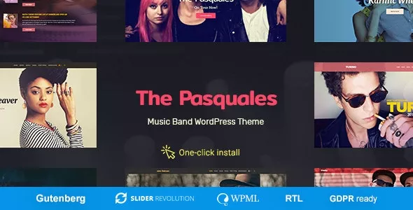 The Pasquales v1.0.8 - DJ, Artist and Music Band WordPress Theme