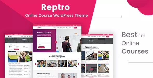 Reptro v2.1 - Online Course WordPress Theme