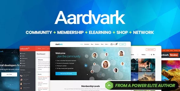 Aardvark v4.49 - Community, Membership, BuddyPress Theme
