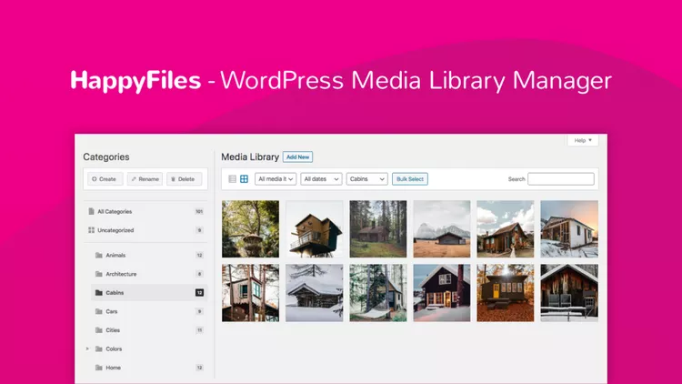 HappyFiles Pro v1.8.3 - WordPress Media Library Plugin