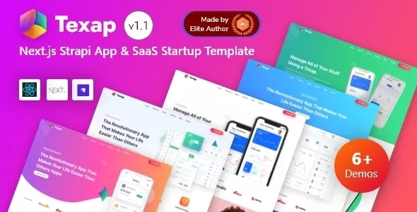 Texap - Next.js Strapi App & SaaS Startup Template