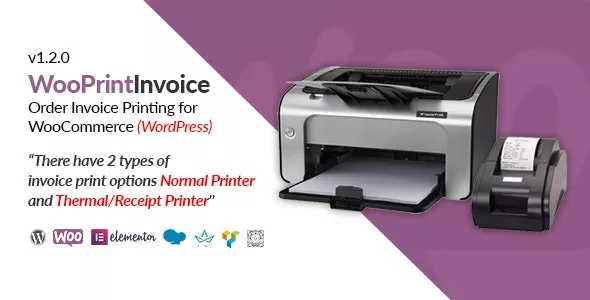 WooPrintInvoice v1.2.0 - Order Invoice Printing for WooCommerce