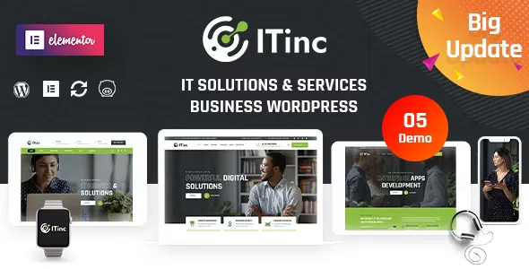 ITInc v3.8 - Technology & IT Solutions WordPress Theme