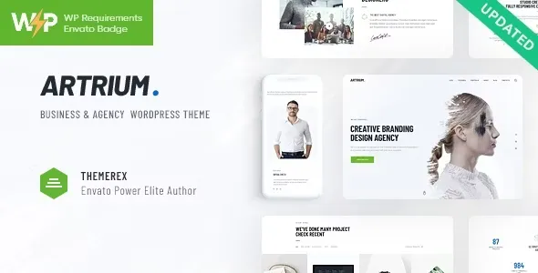 Artrium v1.0.9 - Creative Agency & Web Studio WordPress Theme