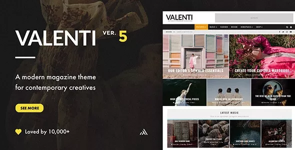 Valenti v5.6.3.9 - WordPress HD Review Magazine News Theme