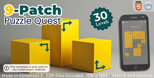 9-Patch Puzzle Quest - HTML5 Puzzle Game