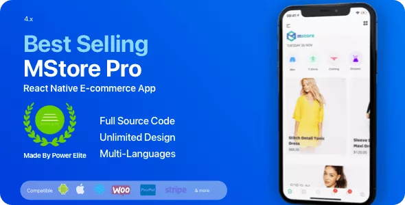 MStore Pro v5.0.0 - Complete React Native Template for e-Commerce