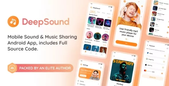 DeepSound Android v3.3 - Mobile Sound & Music Sharing Platform Mobile Android Application