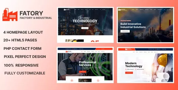 Fatory v1.2 - Industrial & Construction Template