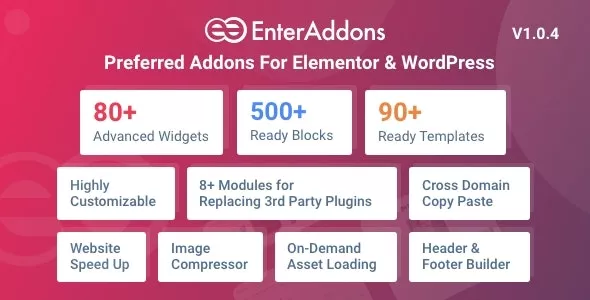 Enter Addons Pro v1.0.4 - Preferred Addons for Elementor and WordPress