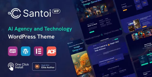 Santoi v1.2 - AI Agency and Technology WordPress Theme