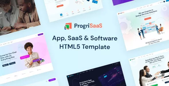 ProgriSaaS - Creative Landing Page HTML5 Templates