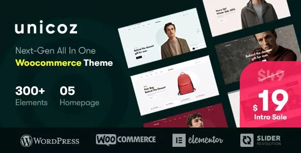 Unicoz v1.0.1 - Elementor WooCommerce Theme