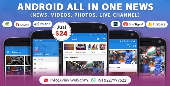 All In One News v6.0 (News, Videos, Photos, Live Channel)